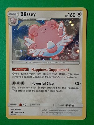 Pokémon TCG Cosmos Promo Blissey #153/214 Cosmos Rare 