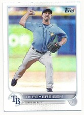J.P. FEYEREISEN 2022 TOPPS UPDATE SERIES #US228 TAMPA BAY RAYS BASEBALL MINT