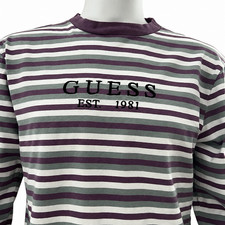 Guess Jeans Vintage 90s OG Capsule Los Angeles Striped Long Sleeve Shirt Small