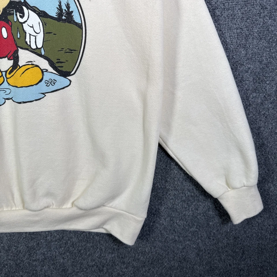 Moletom Vintage Splash Mountain Extra Grande Anos 90 Disney Mickey Mouse Raro Graal Desenho Animado - Imagem 4 de 4