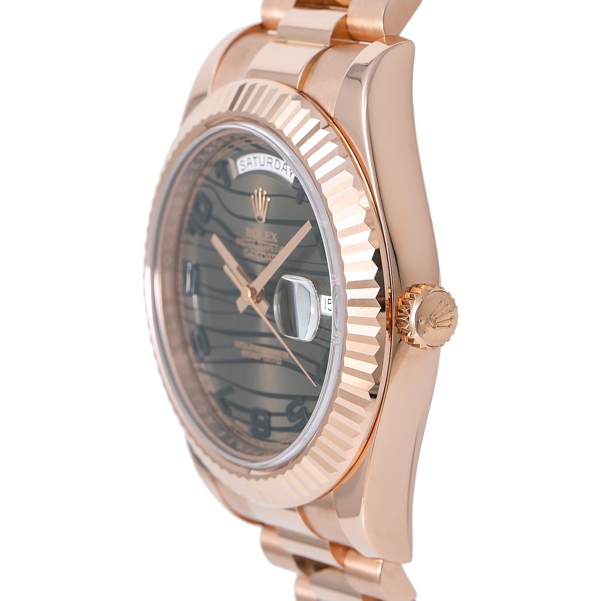 Rose Rolex 218235 -0008 : Day-Date II Everose Pink Diamonds » WatchBase