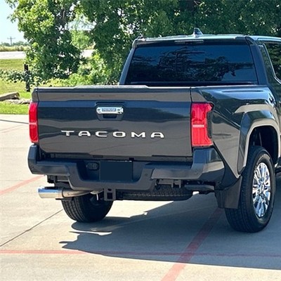 For 2024-2026 Tacoma Tailgate 3D Insert Letters Emblems Gloss Silver Rear Badges
