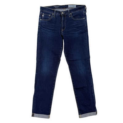 AG Adriano Goldschmied The Prima Roll Up Jeans Womens 29 Blue Mid Rise Cuffed