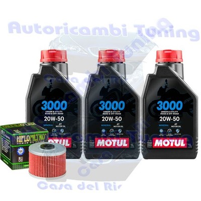 Service Öl Motul 3000 20W50 Filter für Kawasaki KLX250 Sf W9F Waf � 2009>2010