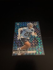 Kalel Mullings 2025 Panini Mosaic Choice Peacock Prizm RC Titans 390