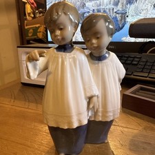 Nao By Lladro Choir Boys Figurine Perfect Condition (Note The Bell is Missing)