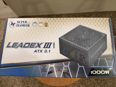 Super Flower Leadex III Gold Modular ATX 3.1 1000W Power Supply 80 Plus, 1 Fan