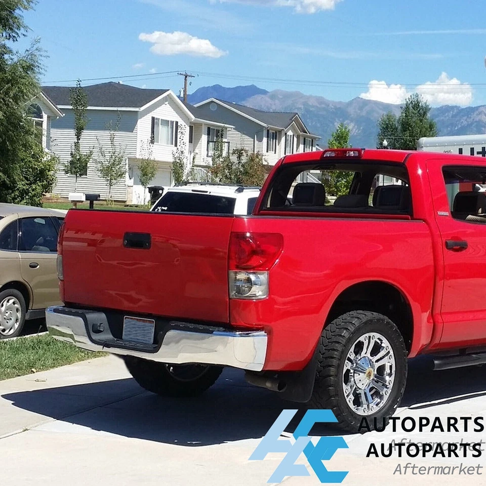 For 2007-2013 Toyota Tundra SR5 Base Rear Bumper W/Hole Radar Hole Cover Chrome - Изображение 3 из 4