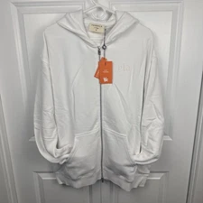 Men’s YoungLA white full Zip Hoodie XL yla young LA embroidered Brand New In Bag