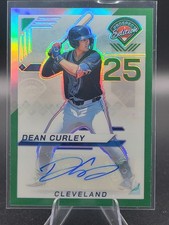 Dean Curley 2025 Panini Prospect Edition Auto Green Prizm No. 148 Cleveland