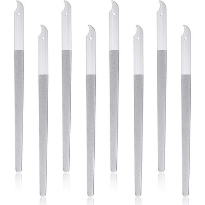 8 Pcs 8 Inch Double Sided Diamond Deb Nail File Stainless Steel Nail Files
