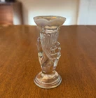 Vintage Fenton French Opalescent Hand Vase Mini Milk Glass 3.5"