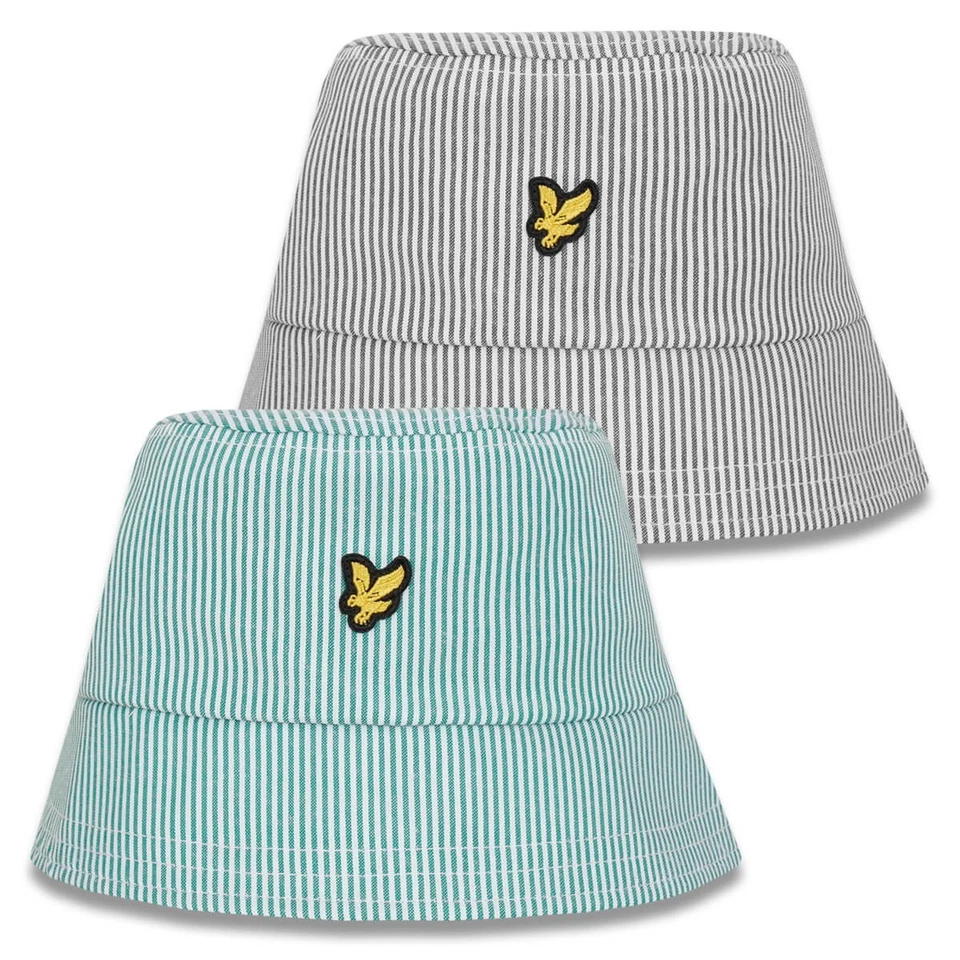 Lyle & Scott Herren Gestreifter Triple-Stitch Relaxed Bucket Hut HE2009V - Bild 1 von 1