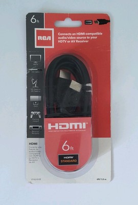 RCA 6ft. HDMI Standard Cable (1080p)                 Video/Audio Cable NEW