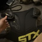 STX Stallion 500 Lacrosse Chest Protector Pad, Padded, Black/Yellow, M — photo 4