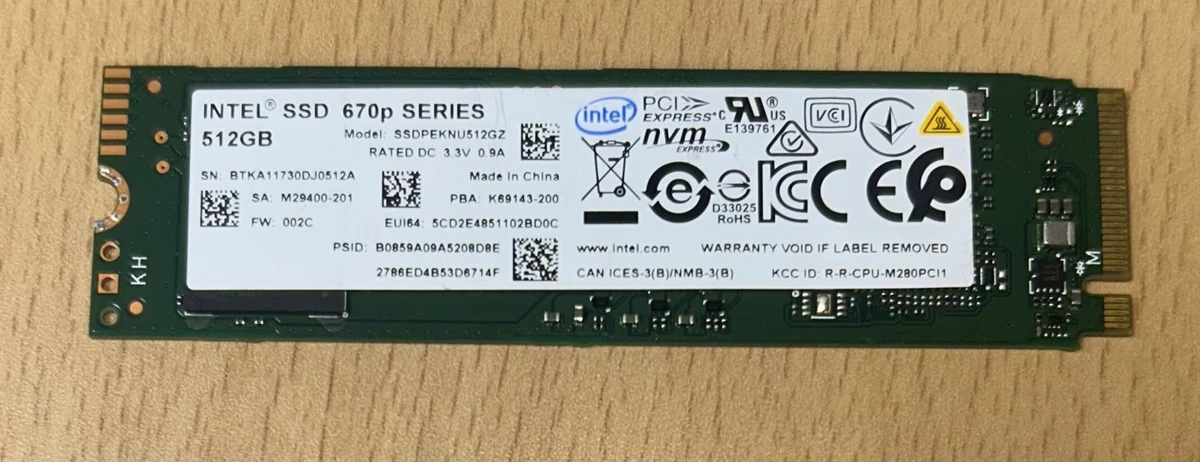 Intel M.2 Interface 512 GB Solid State Drives for sale | eBay