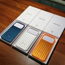 RIMOWA Apple iPhone 17 Pro Blue, Silver, Orange Aluminium Phone Case NEW