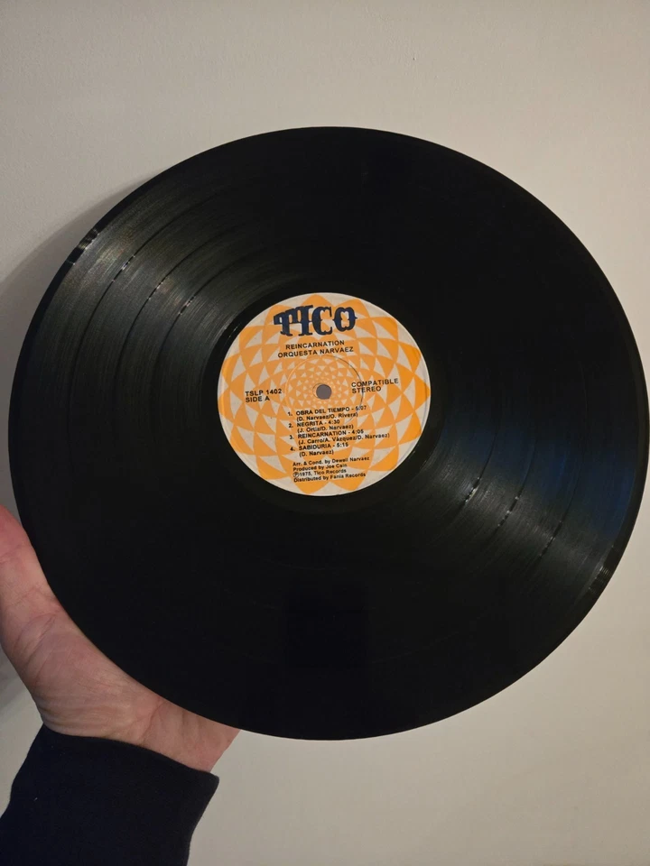 RARE LATIN SALSA DESCARGA LP ORQUESTA NARVAEZ REINCARNATION UNOFF US TICO EXTONM - Image 3 of 4