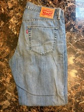 Levi s Strauss 559 Straight Leg Denim Jeans Light Blue W34 x L32