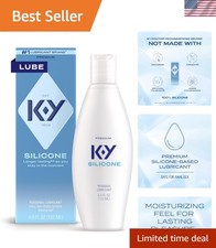Silicone Lube - 4.5 Fl Oz, Ideal for Couples, Waterproof Condom-Compatible