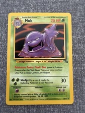 Pokémon Muk TCG 28/62 Fossil Regular Non-Holo Card
