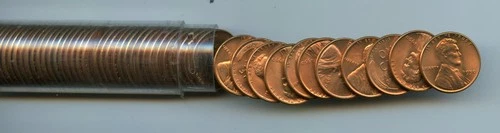 *1950-P Lincoln Cent Roll, Choice Uncirculated Full Red*