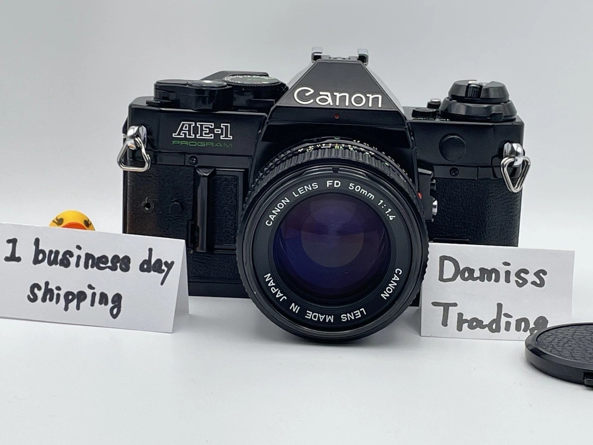Canon AE-1 Program Black New FD 50mm F1.4 SLR Camera Tested
