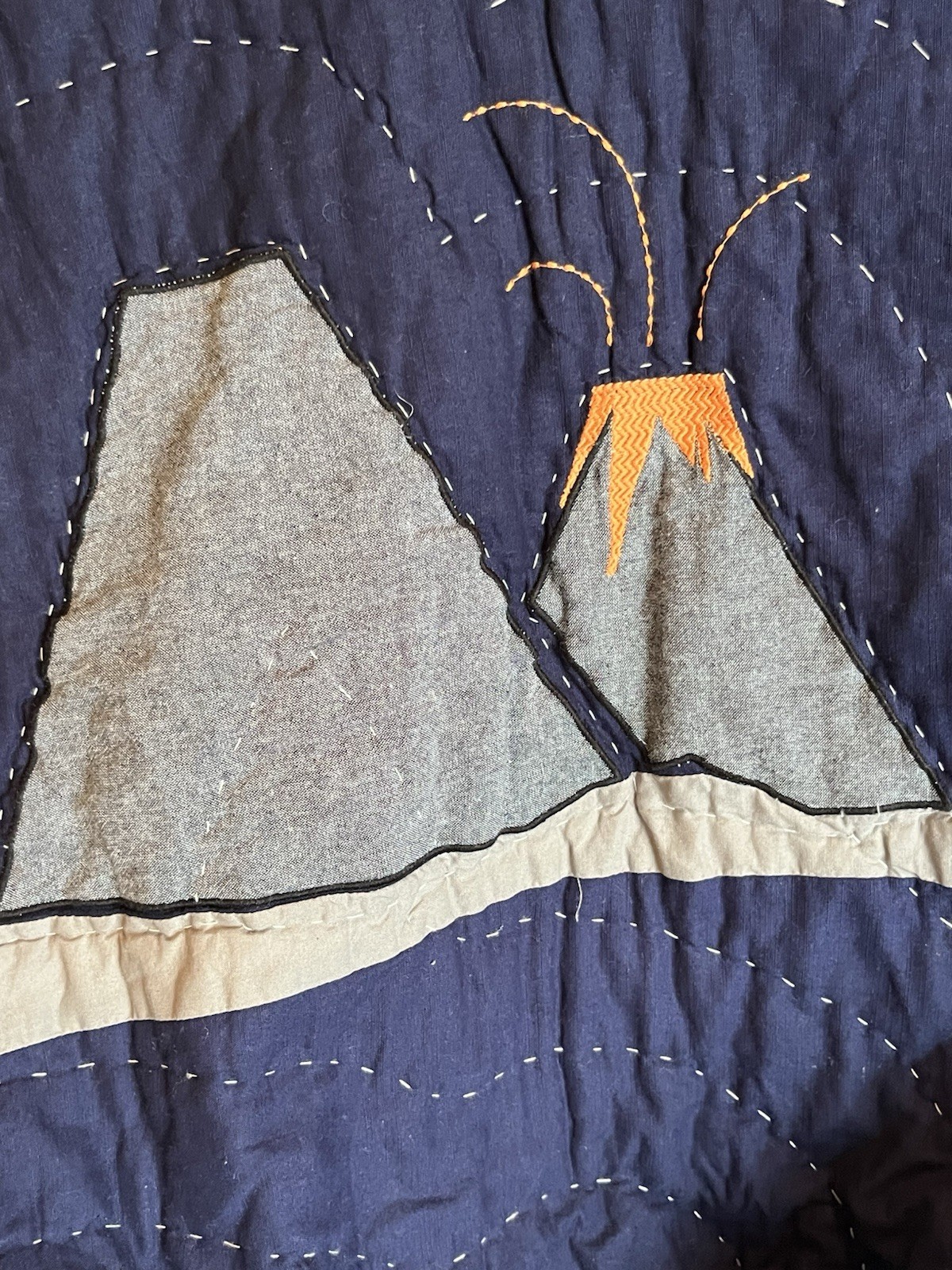 Pottery Barn Kids Warren Dinosaur TWIN Quilt 86” x 68” Boys Blue New Other NICE!