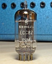 Röhre Siemens ECC82 long plates d-getter gut...