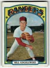 1972 Topps Bill Gogolewski #424 Texas Rangers MID HIGHER GRADE NO CREASES