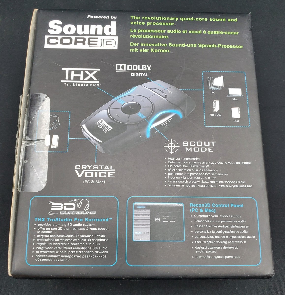 CREATIVE SOUND BLASTER RECON3D THX USB EXTERNAL SOUNDENHANCER