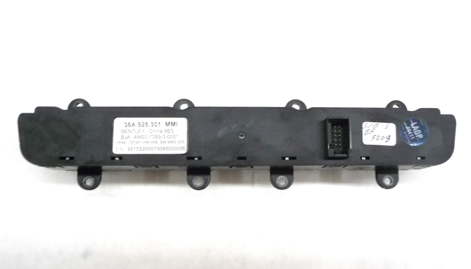 2021-2025 Bentley Bentayga Multimedia Radio Switch Block 36A925301 OEM A1