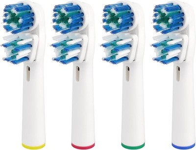 Toothbrush Replacement Heads Compatible with Oral B Dual Clean 4 Pack