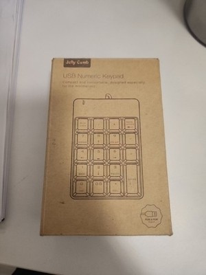 Jelly  Comb WIRELESS  Slim Mini Number Pad for Laptop, MISSING USB ADAPTOR