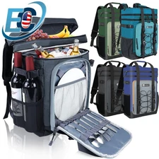 Backpack Cooler Insulated Leakproof 40 Cans Waterproof for Beach Travel Camping