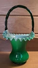 Fenton Green Rib Tall Basket