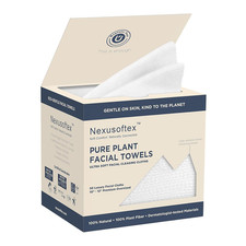 Premium Disposable Face Towels, 10"x12" XL, 90gsm Ultra-Thick 100 USDA Biobased