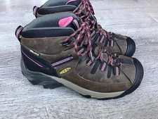Keen Targhee II Waterproof Mid Hiking Boots Womens Size 7 Pink Brown 1011522
