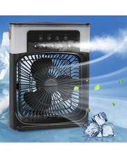 Fan With Water Mist Spray Cooling – Features 3 Adjustable Wind Speeds ( BLACK )