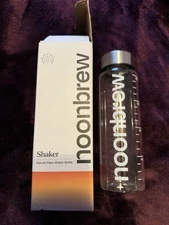 NoonBrew Shaker Deluxe Glass Bottle - NEW - BPA Free - Dishwasher Safe