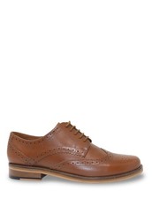 Mens Wide Fit Leather Brogue Shoe by Pegasus