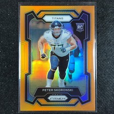 2023 Prizm Football Peter Skoronski Rookie Base Orange 61/249