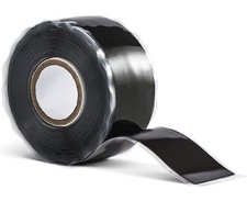 1 Inch x 10 FT Black Self-Fusing Silicone, Thickness 0.5mm Hose Repair Tape, ...
