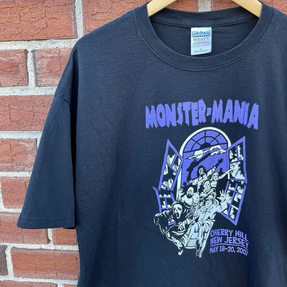 Monster Mania 8 Shirt Vintage Horror Convention Promo Y2k 2000s - Image 4 of 4