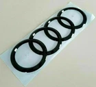 Original black rings Audi A6 Avant rear Audi rings C7 type 4G S6 tailgate