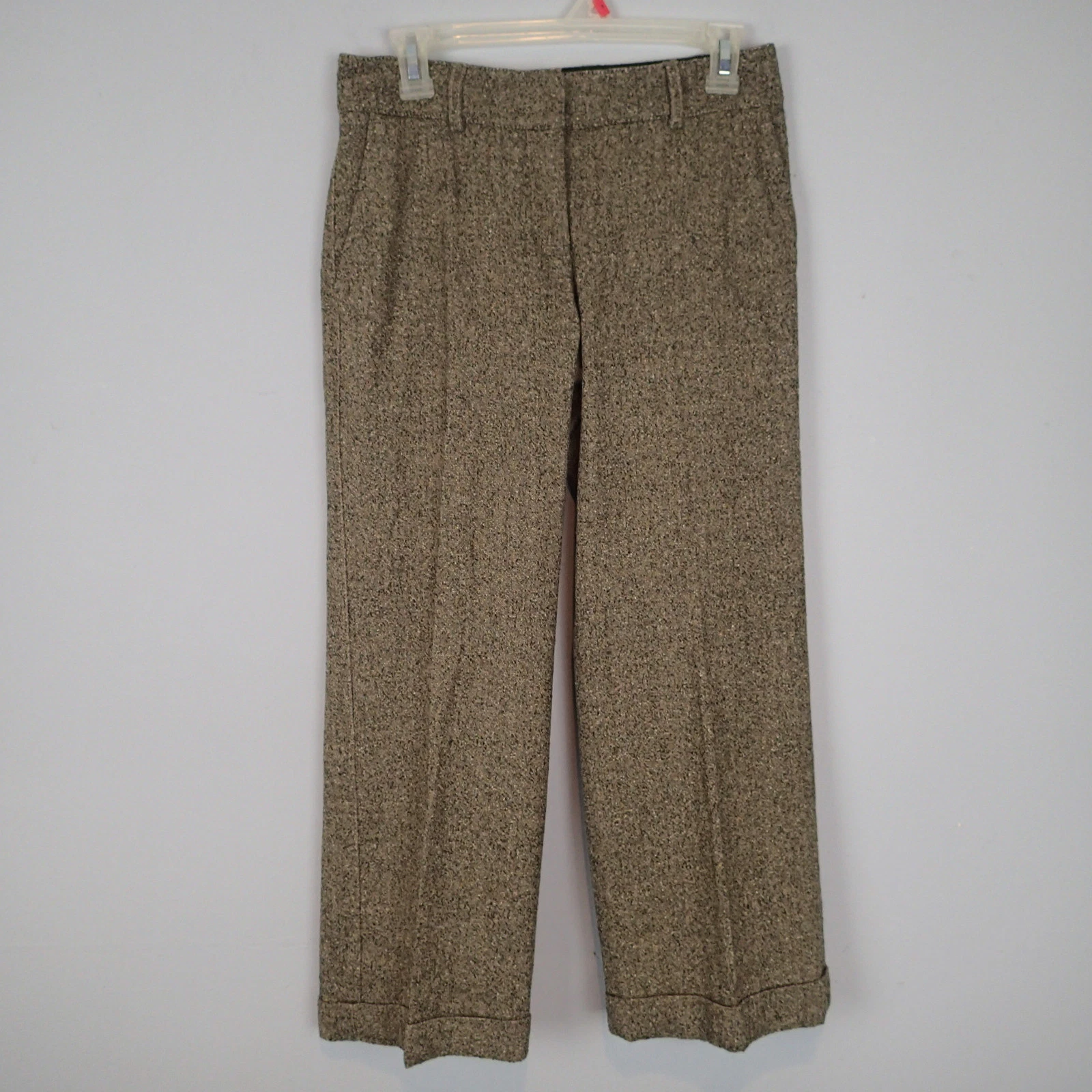 PIAZZA SEMPIONE CAPRIS CROPPED PANTS ITALY SZ 40 WOOL BLEND ry