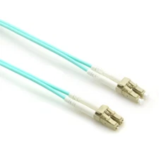 1m LC-LC Duplex 50/125 OM3 Multimode 10GB Fiber Patch Cable Aqua Optic 3FT