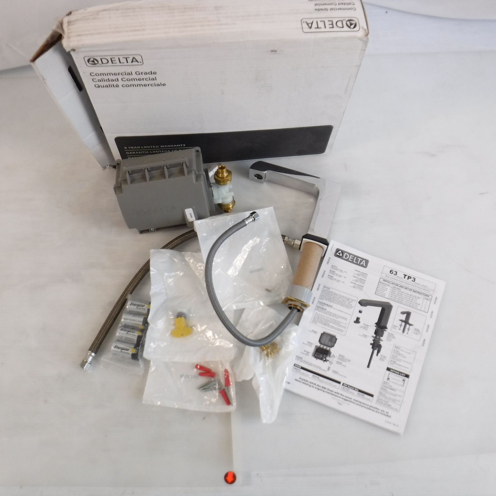 Delta Battery Operated Bathroom Faucet 631TP320 eBay