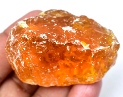 121.50 CT Natürlich Baltisch Karamellbonbon Ei Eigelb Bernstein Facettiert Rough