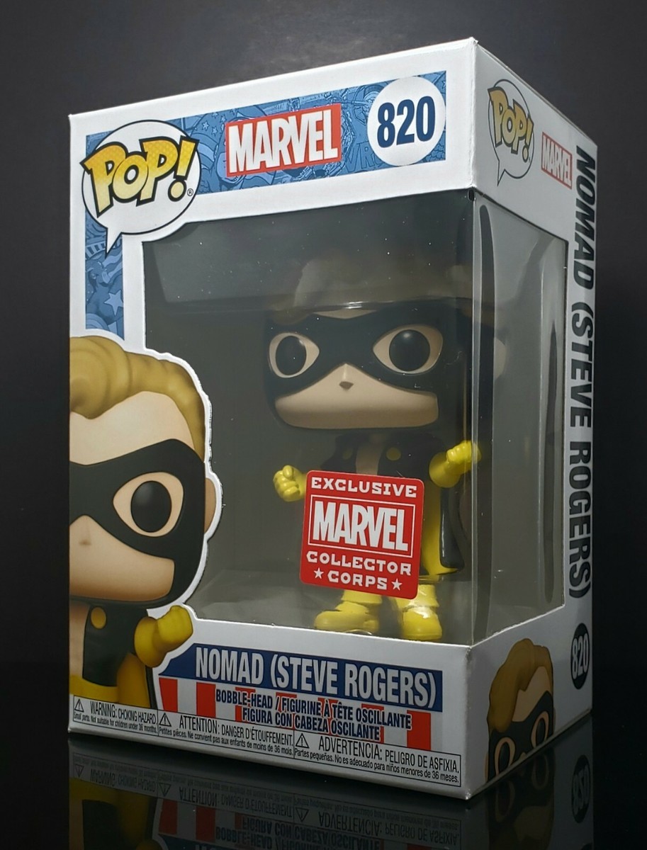 Funko Pop + Protector! Marvel #820 Nomad (Steve Rogers) Captain